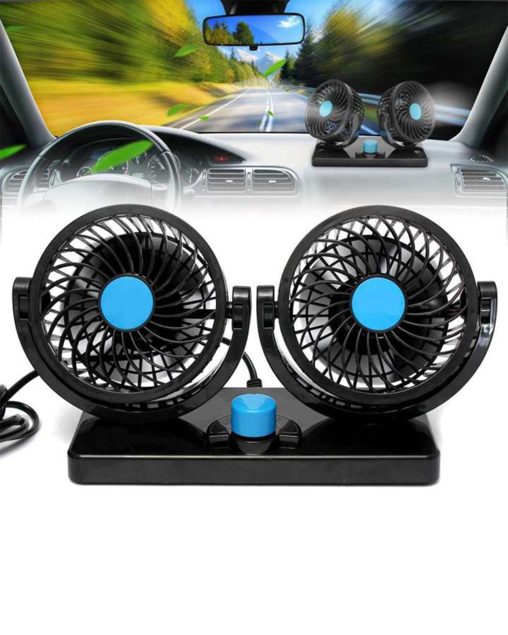 DUAL CAR FAN