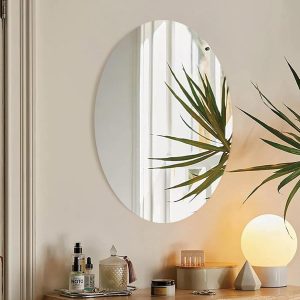 OVAL SHAPE WALL MIRROR STICKER photo 5