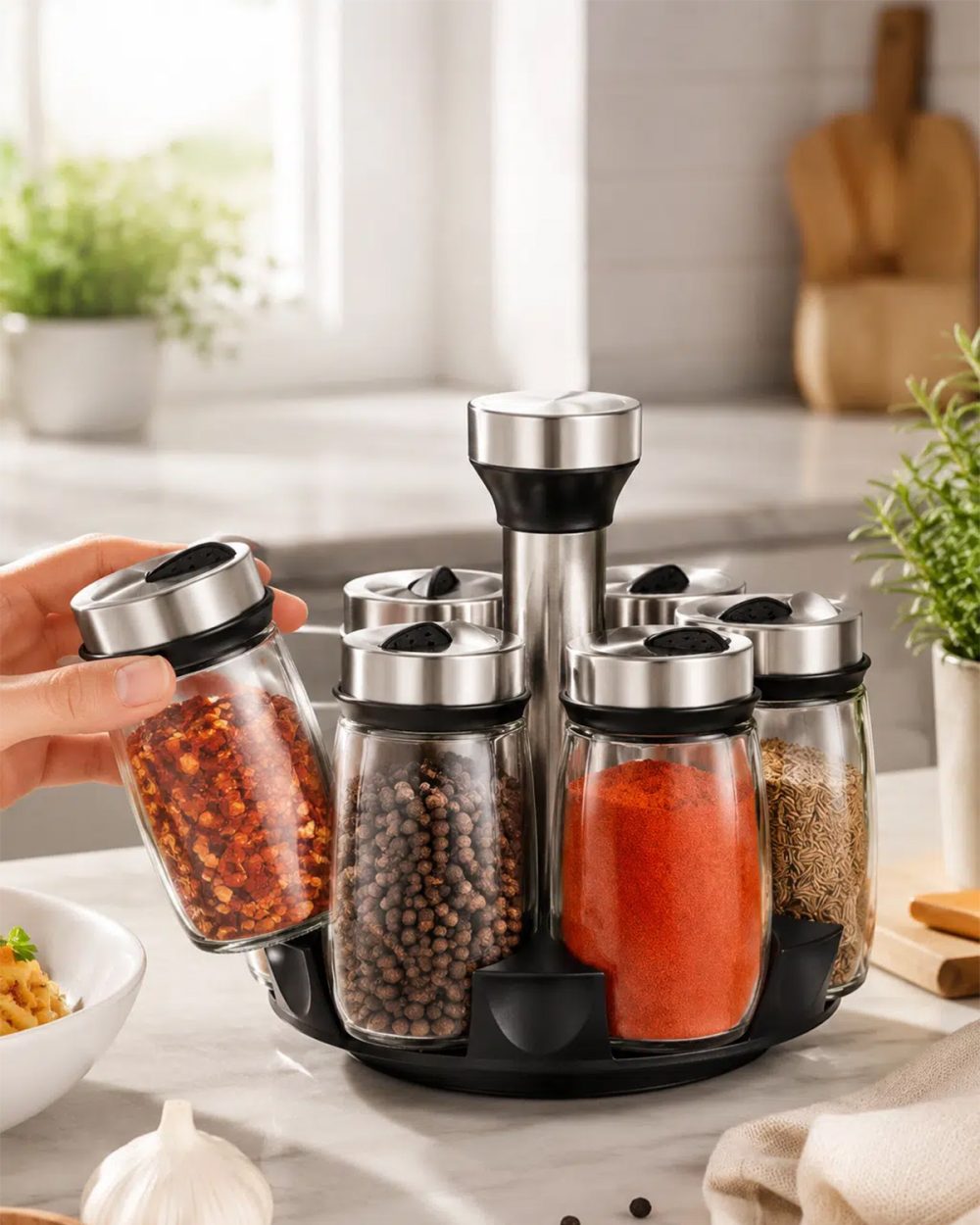 6PCS ROTATING SPICE BOTTLE