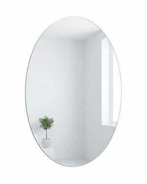 OVAL SHAPE WALL MIRROR STICKER photo 2
