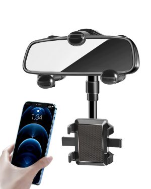MIRROR MOUNT CAR PHONE HOLDER photo 5