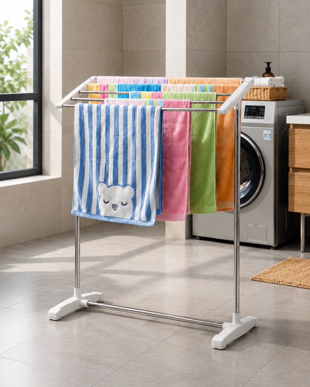 BATHROOM TOWEL RACK