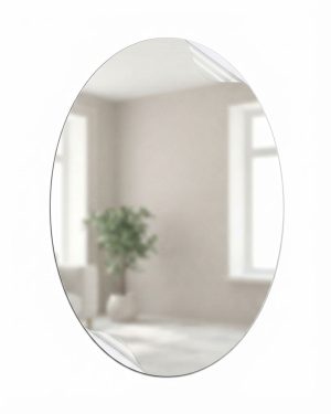 OVAL SHAPE WALL MIRROR STICKER photo 5