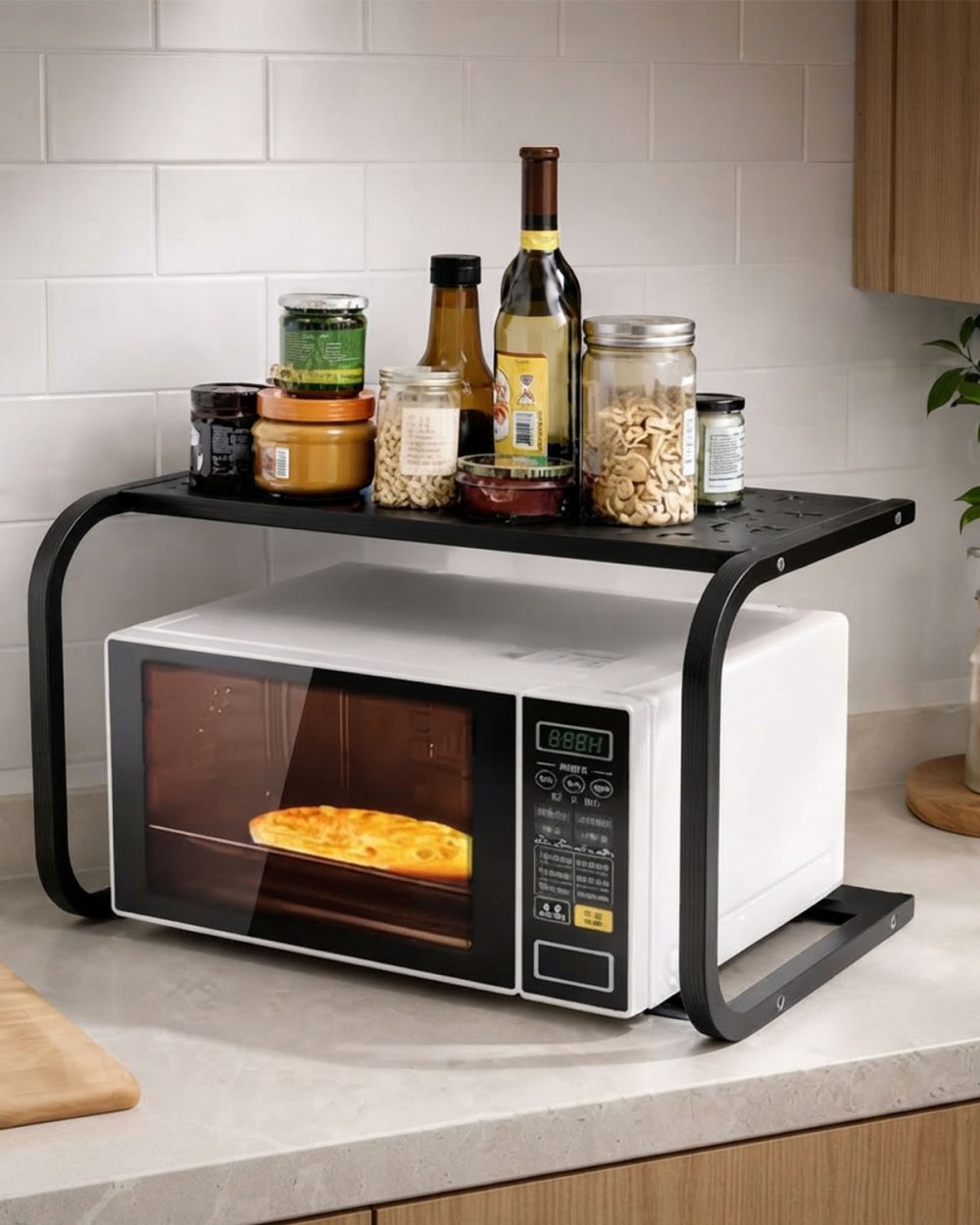 MICROWAVE STORAGE RACK