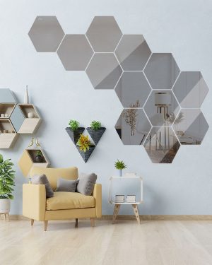 12PCS MIRROR WALL STICKER photo 2
