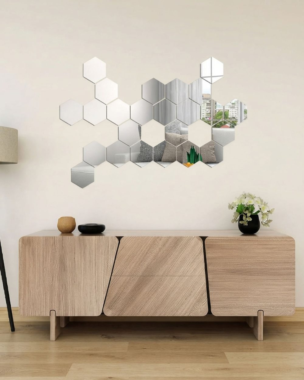 12PCS MIRROR WALL STICKER