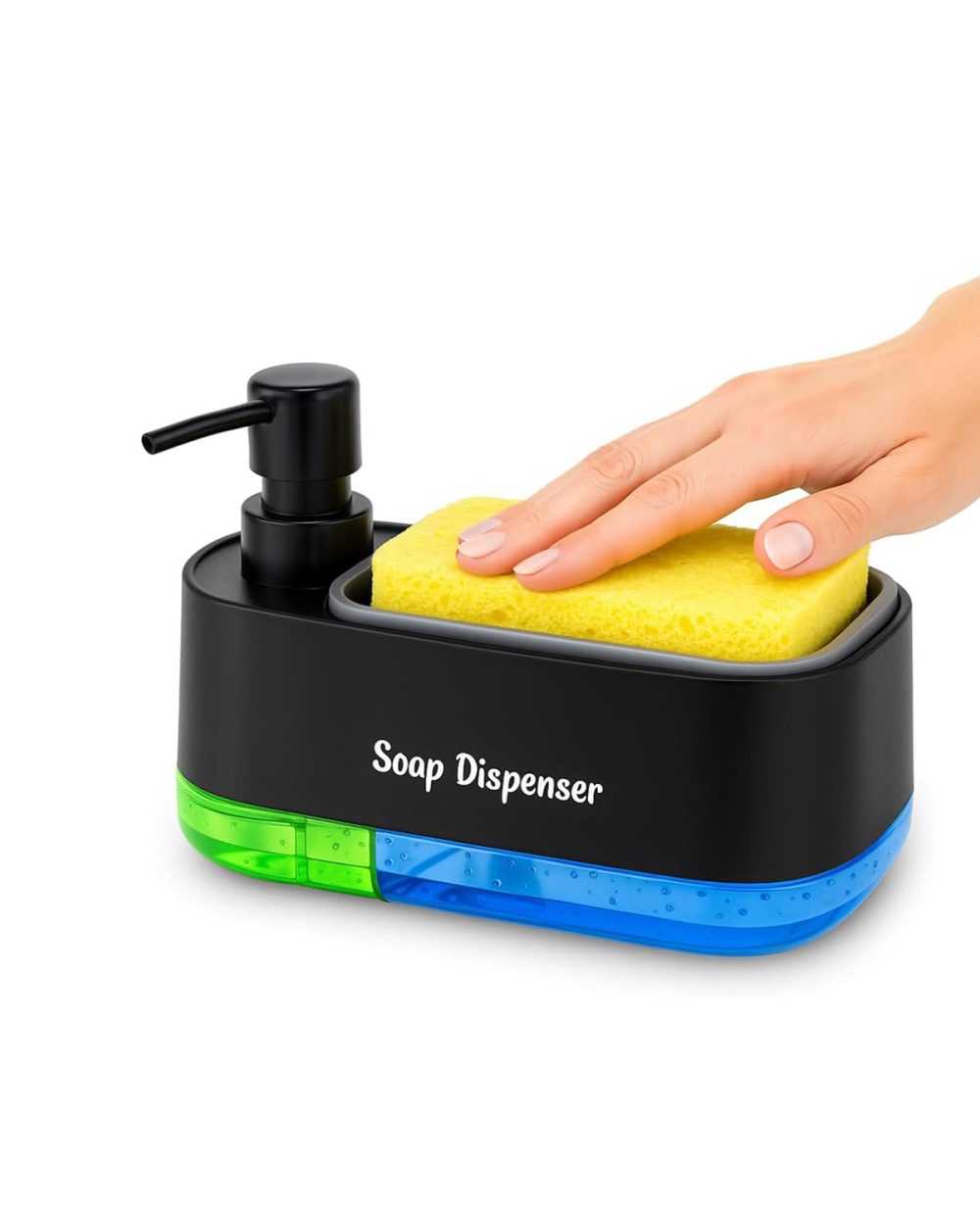 SOAP PUMP AND SPONGE CADDY