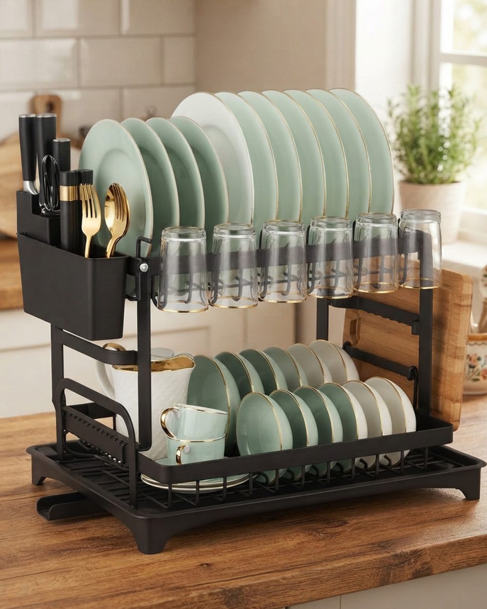 2 LAYER KITCHEN RACK