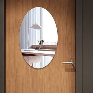 OVAL SHAPE WALL MIRROR STICKER H482 photo 2