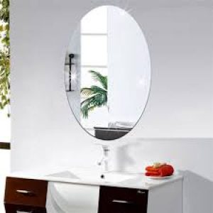OVAL SHAPE WALL MIRROR STICKER H482 photo 3