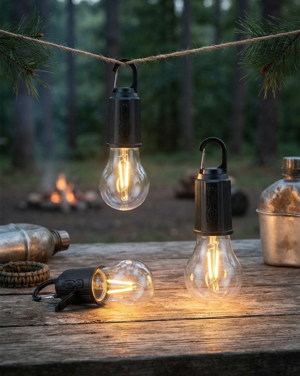 10PCS RECHARGEABLE CAMPING BULBS