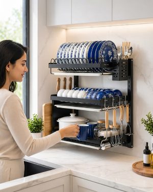 3TIER WALL MOUNTED DISH RACK photo 3