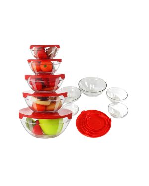 5 PCS GLASS BOWL SET V1 photo 1