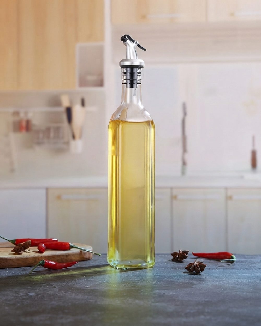 GLASS OIL BOTTLE
