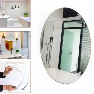 OVAL SHAPE WALL MIRROR STICKER H482 photo 4