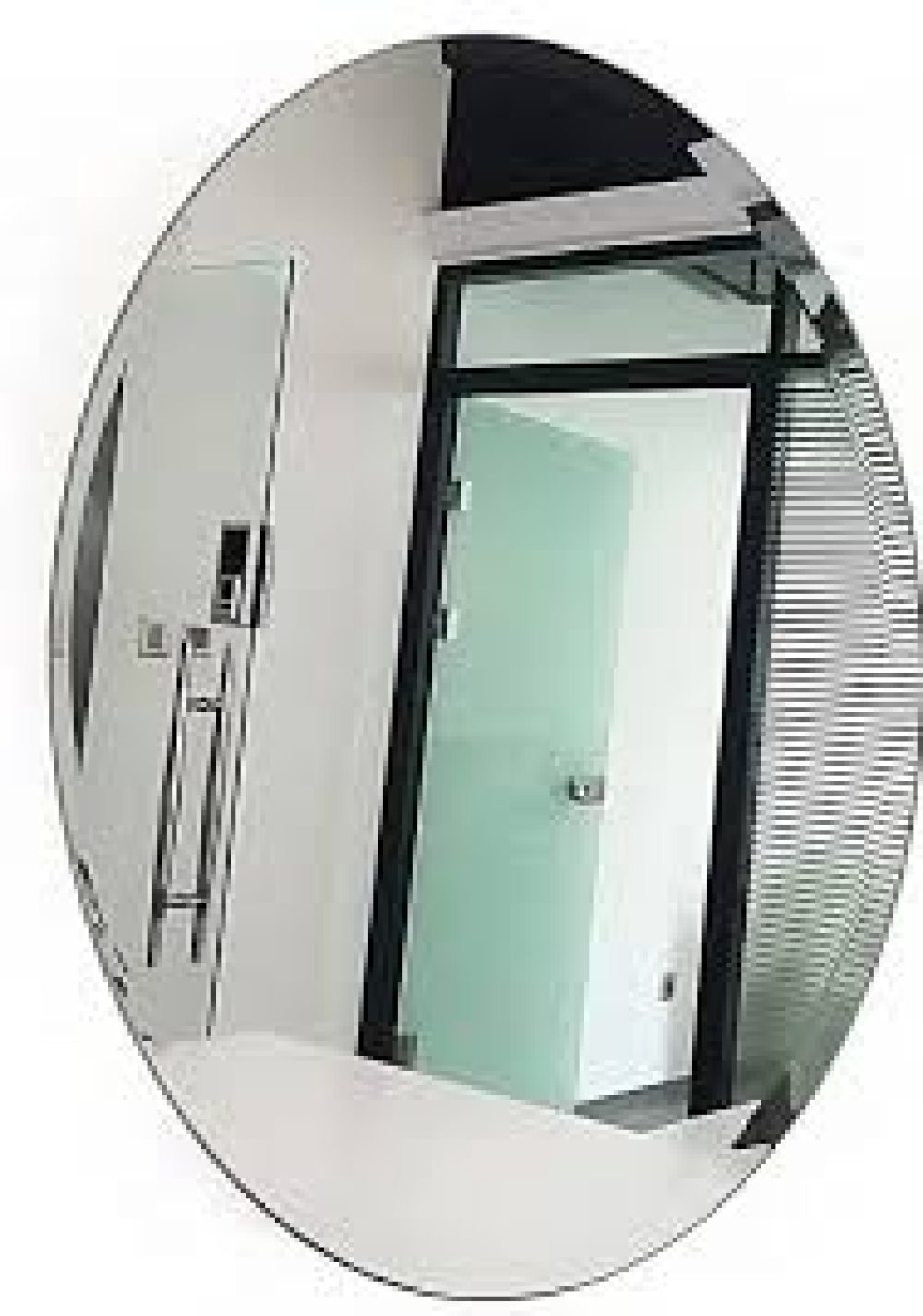 OVAL SHAPE WALL MIRROR STICKER H482