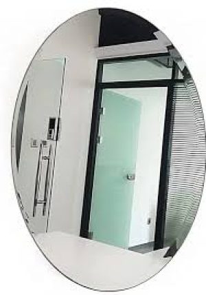 OVAL SHAPE WALL MIRROR STICKER H482 photo 1